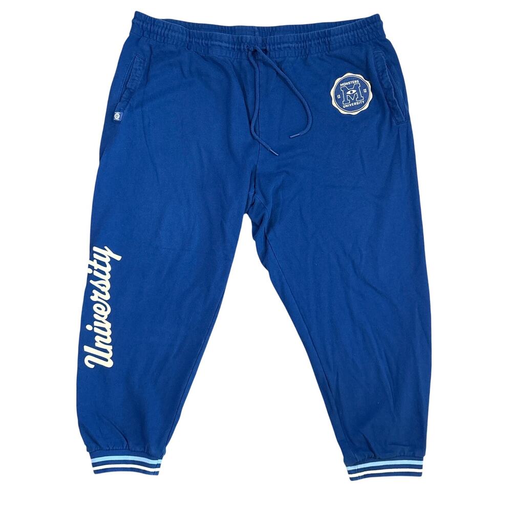 Disney Monsters University Casual Sweatpants XXL jogger drawstring embroidered